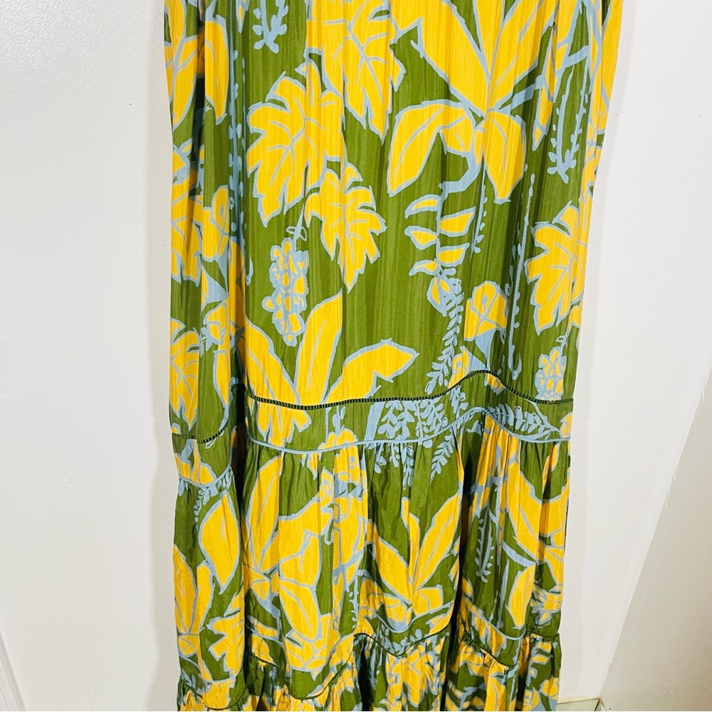 FARM Rio Green and Yellow Tropical-Print Maxi Dress - Picture 7 of 11